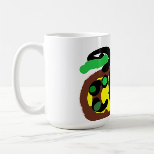 Zwarte kat Halloween plezier Koffiemok (Links)