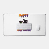 Zwarte Kat Halloween Pompoen Halloween Bureaumat (Keyboard & Muis)