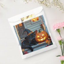 Zwarte Kat Halloween Pompoen Snijfeest