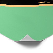  zwarte kat Halloween Poster (Hoek)