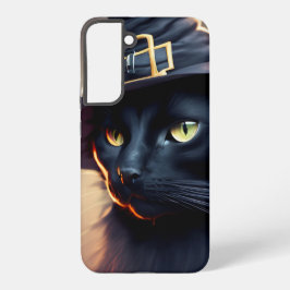 Zwarte Kat Halloween Samsung Galaxy Hoesje