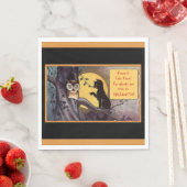 zwarte kat Halloween Servet (Insitu)