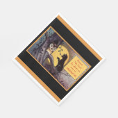  zwarte kat Halloween Servet (Hoek)