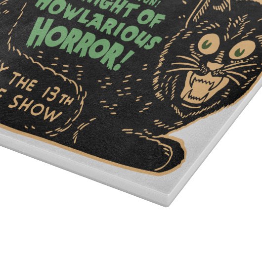 zwarte kat Halloween Snijplank (Hoek)