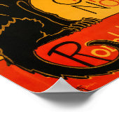 Zwarte Kat  Halloween Steinlen Poster (Hoek)