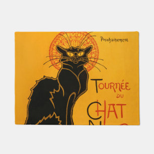 Zwarte Kat Halloween Steinlen Poster Deurmat