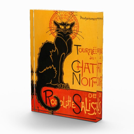 Zwarte Kat  Halloween Steinlen Poster Fotoblokken (Rechts)