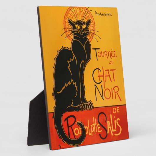 Zwarte Kat  Halloween Steinlen Poster Fotoplaat (Zijkant)