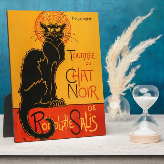 Zwarte Kat  Halloween Steinlen Poster Fotoplaat (Zijkant)