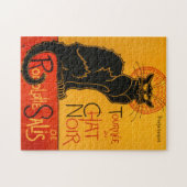 Zwarte Kat  Halloween Steinlen Poster Legpuzzel (Horizontaal)