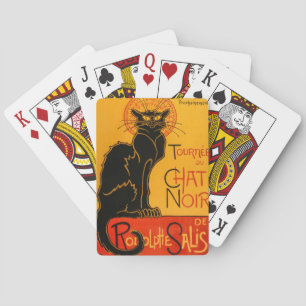 Zwarte Kat  Halloween Steinlen Poster Pokerkaarten