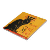 Zwarte Kat  Halloween Steinlen Poster Tegeltje (Zijkant)