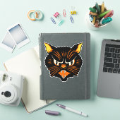 zwarte kat Halloween Sticker (iPad Cover)