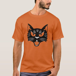  zwarte kat Halloween T-shirt