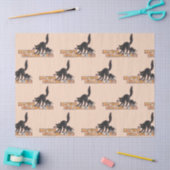 Zwarte kat halloween tissuepapier (Craft)