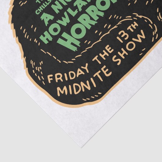 zwarte kat Halloween Tissuepapier (Detail)