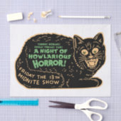  zwarte kat Halloween Tissuepapier (Craft)