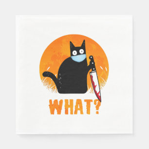 Zwarte Kat Halloween Zwarte Kat Halloween - Servet