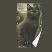 zwarte kat handdoek