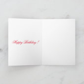Zwarte kat Happy Birthday Kaart (Binnen)
