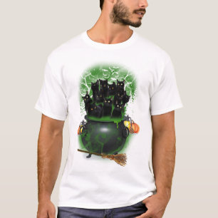 Zwarte Kat Heks Halloween Tshirt