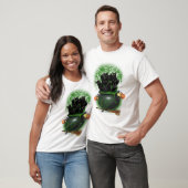Zwarte Kat Heks Halloween Tshirt (Unisex)