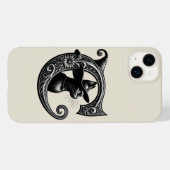 Zwarte Kat Heks Heksachtige Letter C Aangepaste In Case-Mate iPhone Case (Achterkant (horizontaal))