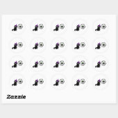 Zwarte kat heks Matcha Sticker (Vel)