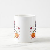 Zwarte kat heks mok voor halloween cute (Center)