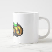 Zwarte Kat Herfst gloed Grote Koffiekop (Rechts)