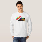 Zwarte Kat Herfst gloed  T-shirt (Voorkant volledig)