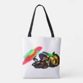 Zwarte Kat Herfst gloed  Tote Bag (Achterkant)