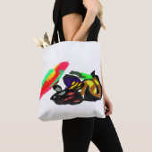 Zwarte Kat Herfst gloed  Tote Bag (Dichtbij)