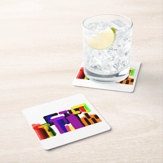 Zwarte kat herfst kartonnen onderzetters (Insitu)