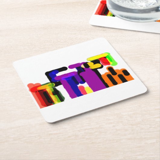 Zwarte kat herfst kartonnen onderzetters (Schuin)