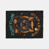 zwarte kat... het is maar een pak H Fleece Deken (Voorkant (Horizontaal))