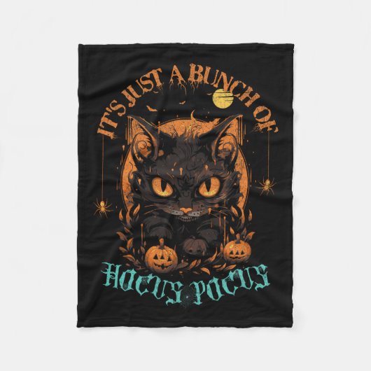 zwarte kat... het is maar een pak H Fleece Deken (Voorkant)