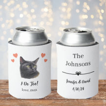 Zwarte Kat Honden Huwelijksfeest Kan Koeler Favor