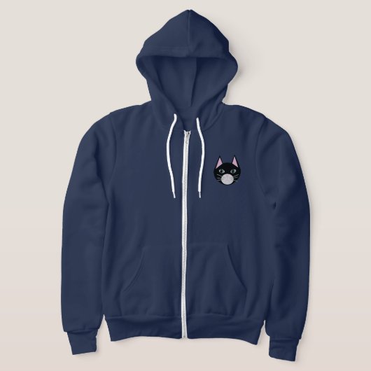 Zwarte Kat Hoodie (Laagn)