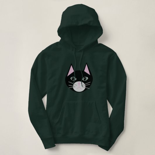 Zwarte Kat Hoodie (Design voorkant)