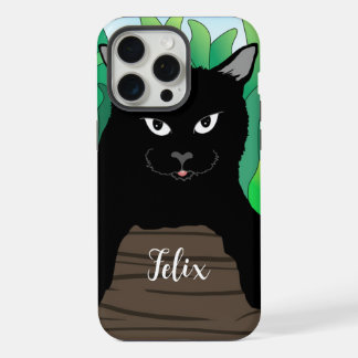 Zwarte Kat Illustratie Hoesje-Case-Mate iPhone Hoe 15 Pro Max Case