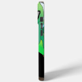 Zwarte Kat Illustratie Hoesje-Mate iPhone Case (Achterkant / Links)