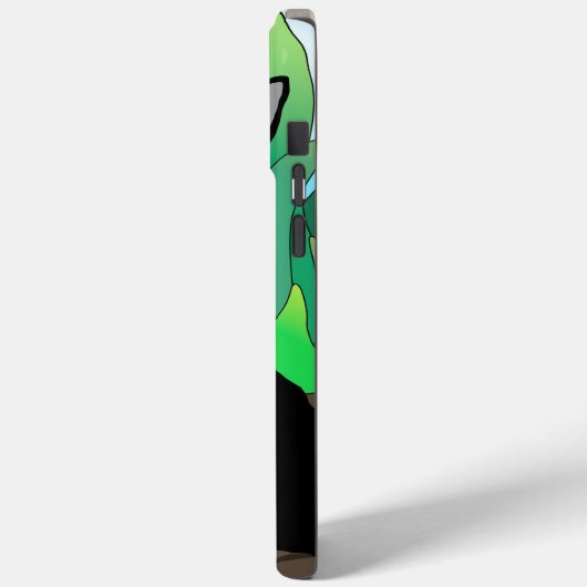 Zwarte Kat Illustratie Hoesje-Mate iPhone Case (Achterkant / Links)