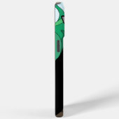 Zwarte Kat Illustratie Hoesje-Mate iPhone Case (Achterkant / Rechts)