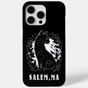 Zwarte kat illustratie Salem iPhone 15 Pro Max Hoesje