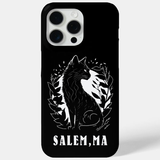 Zwarte kat illustratie | Salem Case-Mate iPhone Case (Achterkant)