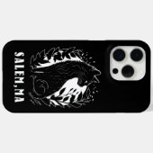 Zwarte kat illustratie | Salem Case-Mate iPhone Case (Achterkant (horizontaal))