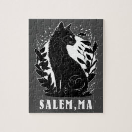 Zwarte kat illustratie | Salem Legpuzzel