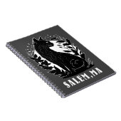 Zwarte kat illustratie | Salem Notitieboek (Rechterzijde)