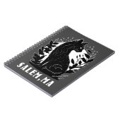 Zwarte kat illustratie | Salem Notitieboek (Linkerzijde)